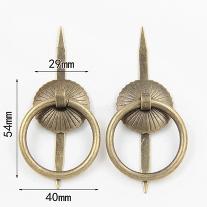 8pcs 29mm Ring pull drawer knobs and door handles Mini Jewelry Storage