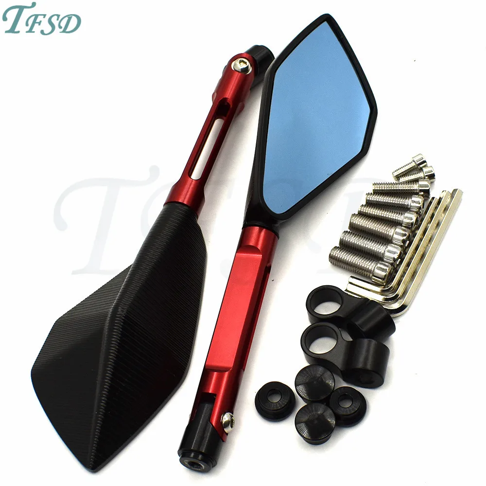 

Universal 8mm 10mm Aluminum CNC Motorcycle Rearview Mirror motorbike rear-vision motor bicycle mirror For Ducati MONSTER S2R 800