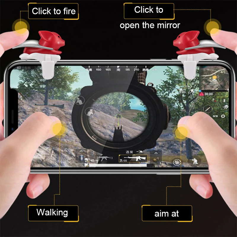 Триггеры для мобильного телефона dzhostk Pubg мобильный игровой коврик геймпад контроллер L1R1 триггер Кнопка огня Джойстик для Iphone