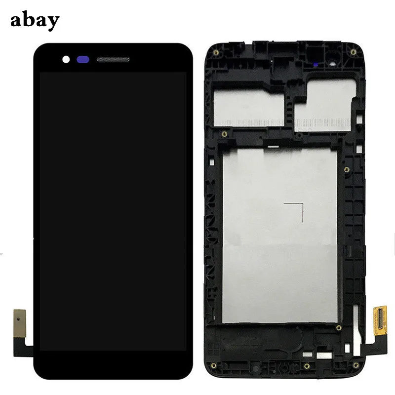 Cena 5.0 dla LG K4 2017 M160 M150 M151 M160e ekran LCD z montaż digitizera ekranu dotykowego z ramką naprawa ramy części