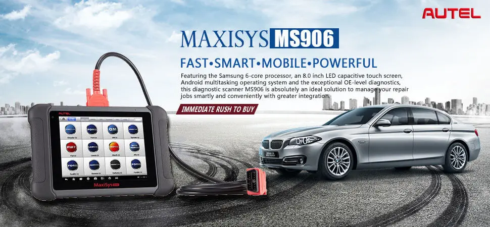 Autel MaxiSys MS906 OBD2 сканер автомобильный диагностический инструмент ключ программируемый код читатель EOBD OEM инструменты ключ кодирования подарок AL319