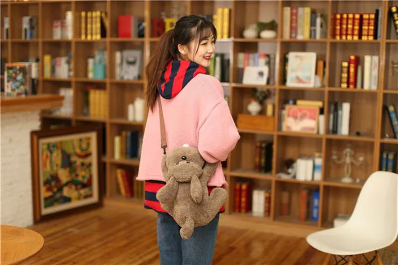 Cute Dog Crossbody Bag Shoulder Bag for Phone Anime Yuri on Ice Soft Lovely Victor's Pet Poodle Dog Plush Doll Toys Cosplay Gift (4)