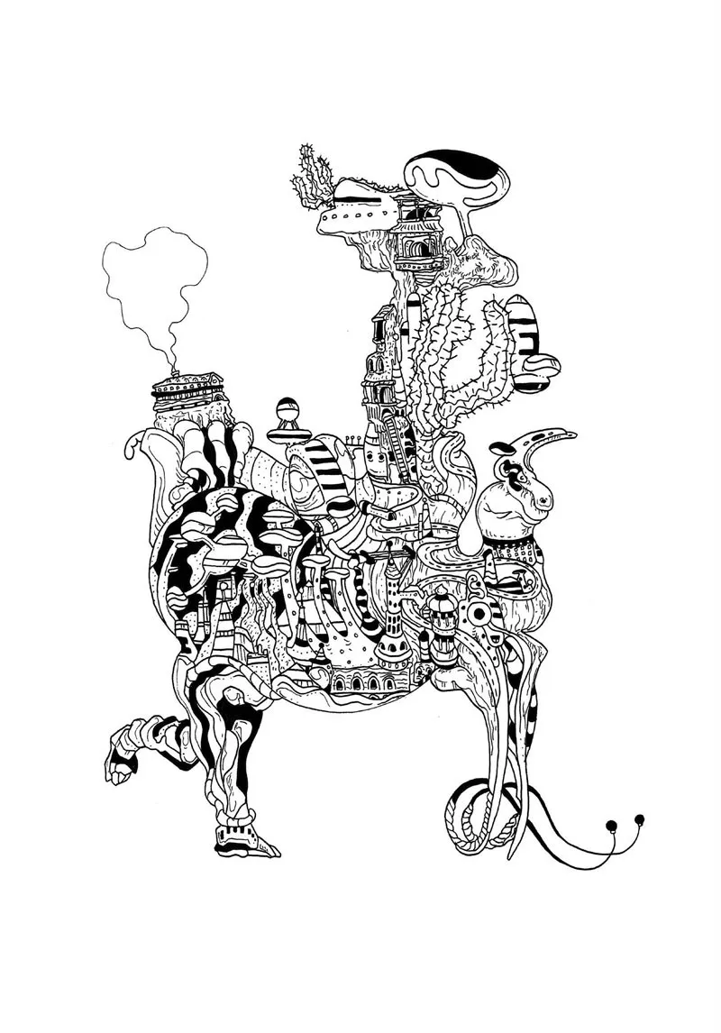 Utopia Des Mondes A Colorier Adult Coloring Book Fashion