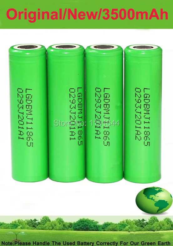 

200PCS/LOT Original 3.6V INR18650 Mj1 18650 3500mAh Max 10A Discharge Battery For