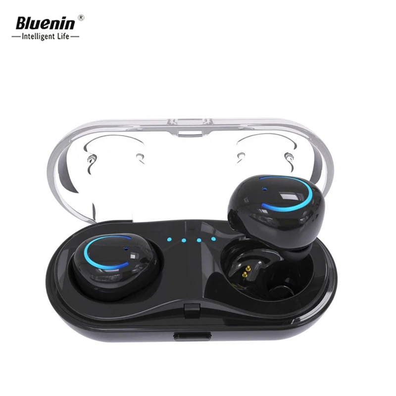 

Bluenin Q18 TWS Blue tooth Earphone Mini Wireless Bluetooth Headphones With Charging Box Sport In Ear Earbuds for iphone x xaomi