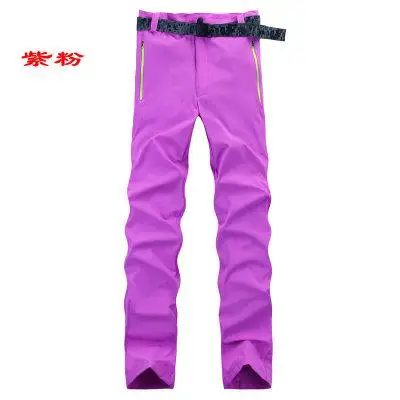 Женские штаны на открытом воздухе эластичные брюки для рыбалки, пешего туризма, треккинговые брюки, женские яркие цвета, Senderismo, лето, весна - Цвет: Фиолетовый