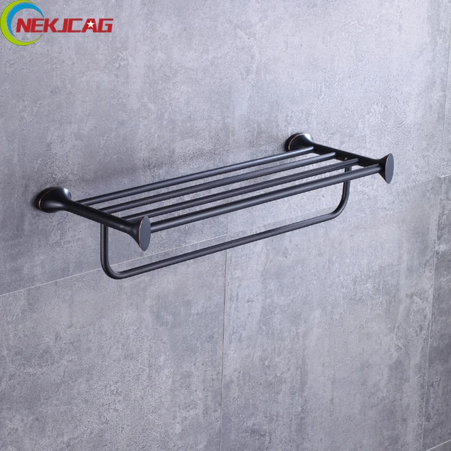 Oil Rubbed Bronze Towel Rack Br Shelf With Bar Oil Rubbed Bronze Towel Rack Br Shelf With Bar Holder For Bathroom
