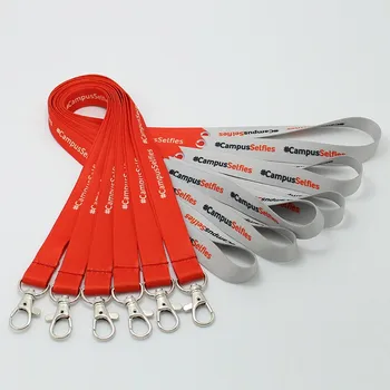 

polyester neck lanyard with custom logo& text words sublimation printing