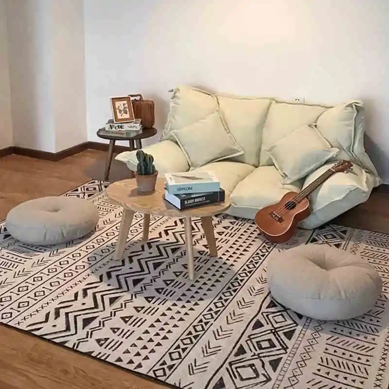 الشمال الحديثة هندسية السجاد المغربي غرفة المعيشة أريكة الجدول الكامل مرتفع نوم السرير منطقة البساط بهو المطبخ الحمام حصيرة