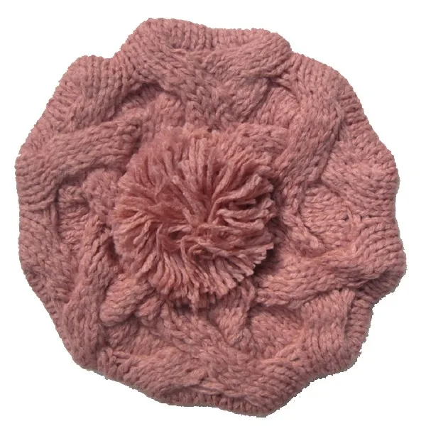 

Hot Sale Women Beret Pumpkin Hats Warm Twist Knitted Hat Fashion Beanies Winter Headdress