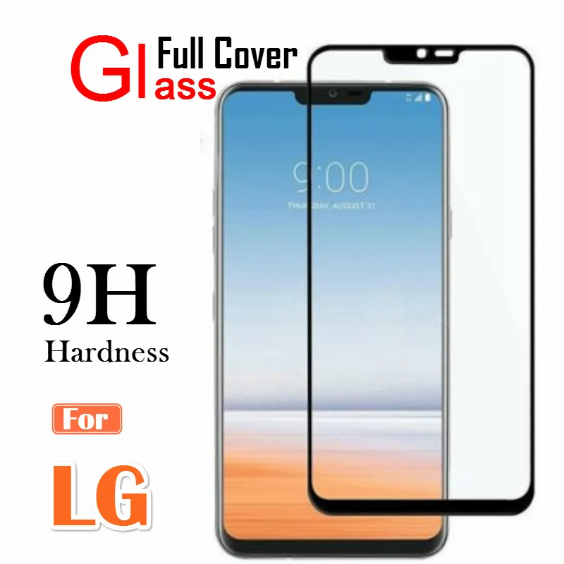 

Full Cover Tempered Glass For LG Q60 K50 K40 V30 V40 V50 Screen Protector Film For LG G8 G7 G6 Q7 Q6 K10 2017 2018 9H Glass Film