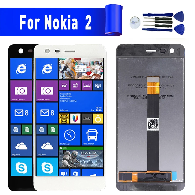 Сменный ЖК-экран для Nokia 2 модуль ЖК-дисплея NOKIA | Мобильные телефоны и аксессуары