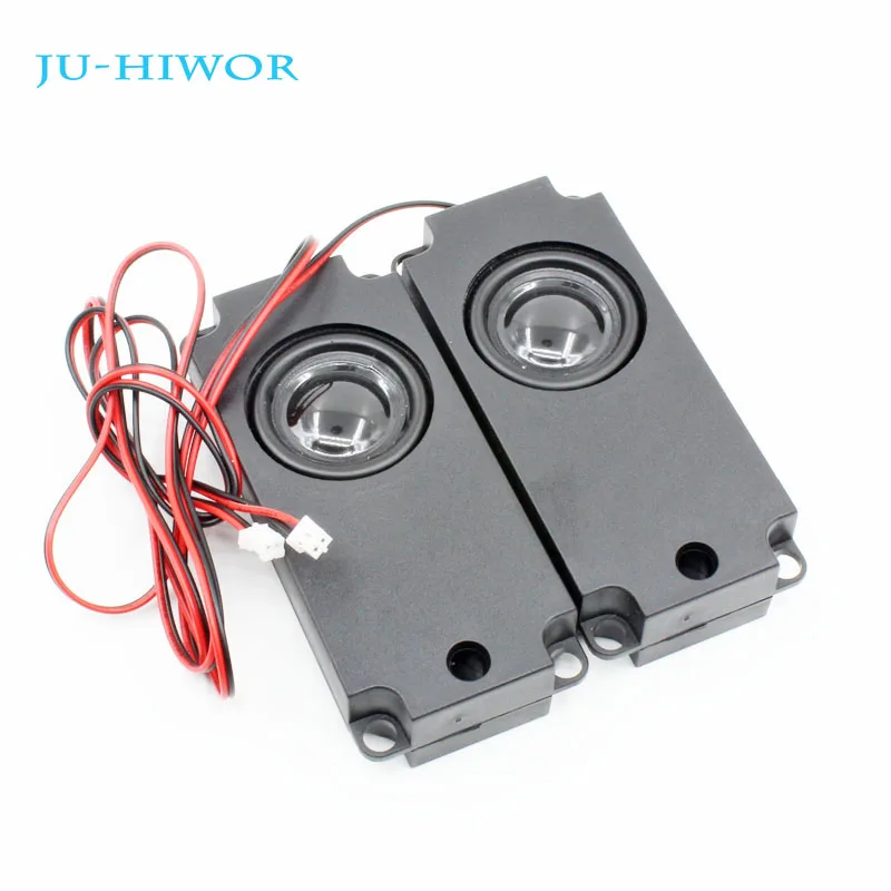 

2pcs 8 Ohm 5W Loudspeaker Multimedia Speaker For Advertising Machine With Wire Embedded Box Loudspeaker PU Edge 45*100*21MM