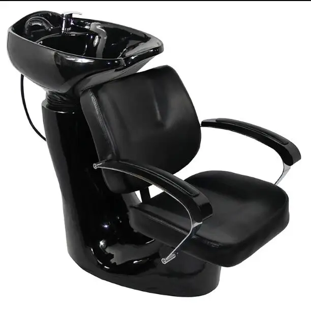 Кресло для шампуня японское домашнее парикмахерское кресло шампунь для мытья кровати шампунь Парикмахерская - Цвет: Черный