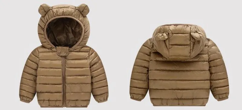 COOTELILI Cute Bear Warm Winter Coat For Girls Thicken Children's Winter Jackets Parkas Baby Girls Boys CLothes 80-120cm  (10)