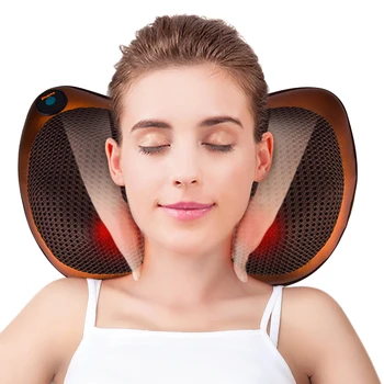 

Relaxation Massage Pillow Electric Shoulder Neck Infrared Heating Massager Car Home Shiatsu Massage Tool Relieve Stress Pillow