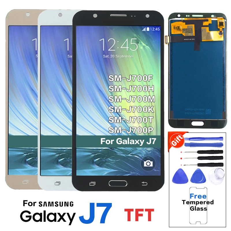 Для Samsung Galaxy J7 2015 J700F J700H J700M ЖК дисплей экран Замена для j7 j700f 100%