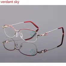 Защита от синий свет высокое качество женские Титан сплава очки не сферическая 12 Слои покрытие линз Очки для чтения