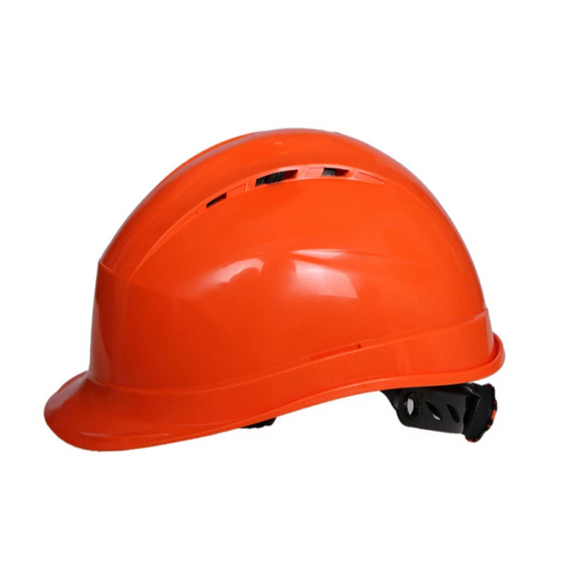 Защитный шлем высокой плотности полипропиленовые шлемы Строительная площадка дышащая твердая шляпа защита головы Рабочая крышка PP шлем - Цвет: Оранжевый
