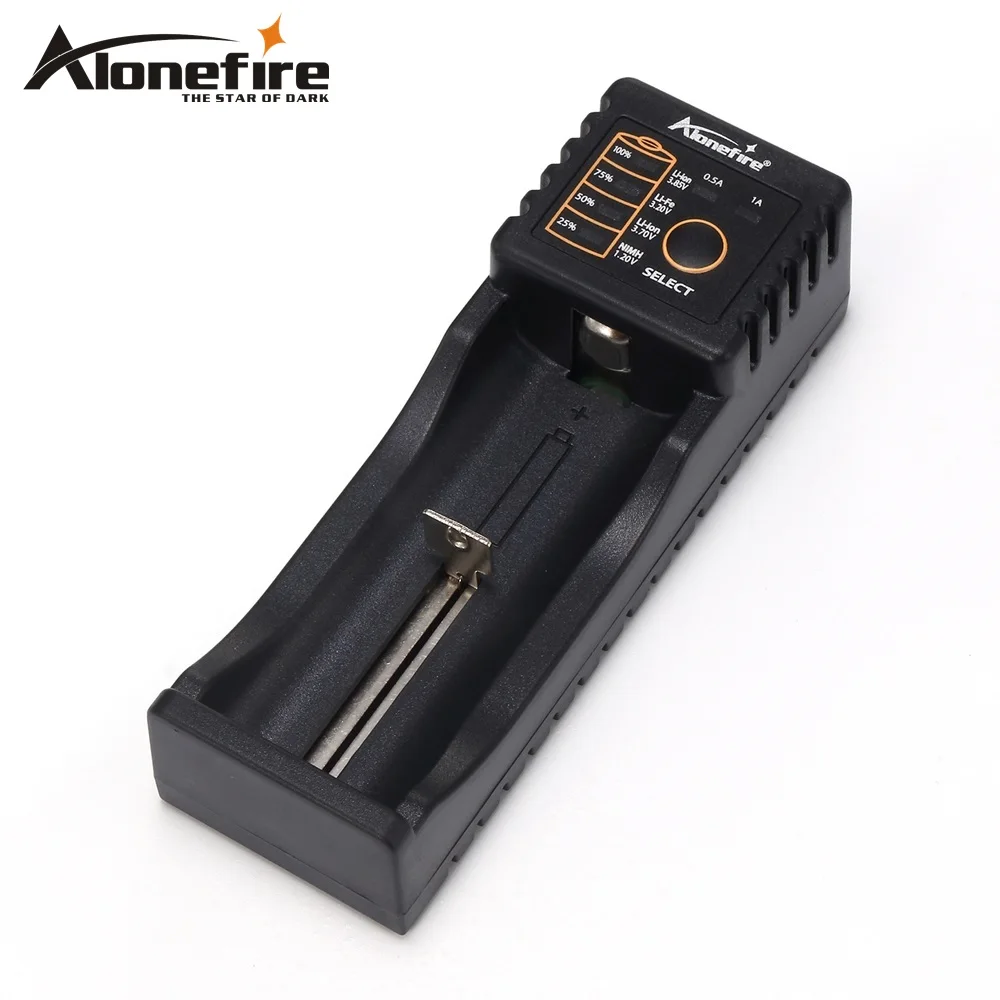 AloneFire MC100 18650 зарядное устройство для 26650 16340 CR123 1,2 в Ni-MH Ni-Cd перезаряжаемый аккумулятор(без выхода 5 В