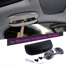 Car Sunglasses Storage Box Eyeglasses Holder Case For Mercedes Benz W203 W210 W211 W204 AMG A B C E S CLS CLK CLA GLA GLK SLK