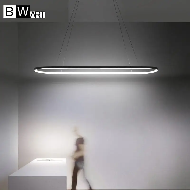 Bwart современный черный абажур промышленных кулон висит светильник люстра Лофт светодиодные светильники для кухни кровать столовой