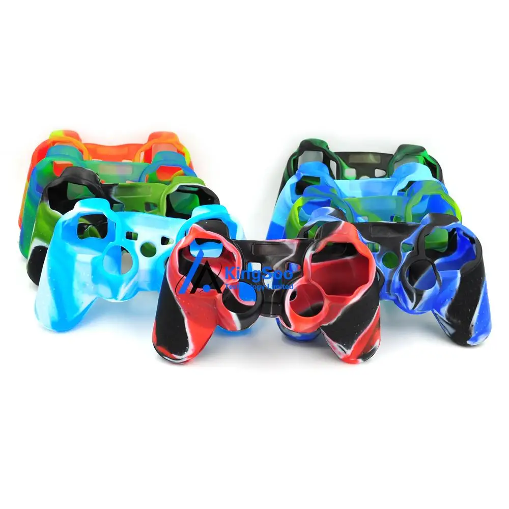 Камуфляжный силиконовый гелевый резиновый чехол для контроллера Playstation 3 PS3 9