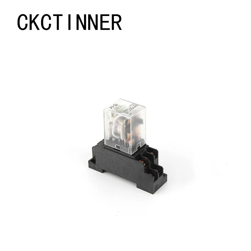 

1Pcs LY2NJ HH62P Electronic Micro Mini Electromagnetic Relay With base 10A 8PIN Coil DPDT DC12V 24V AC110V 220V