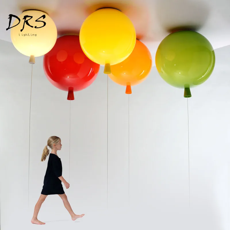 Скандинавский в виде шарика, потолочная лампа, современный креативный цвет, яркое освещение детской комнаты, блеск, светодиодный
