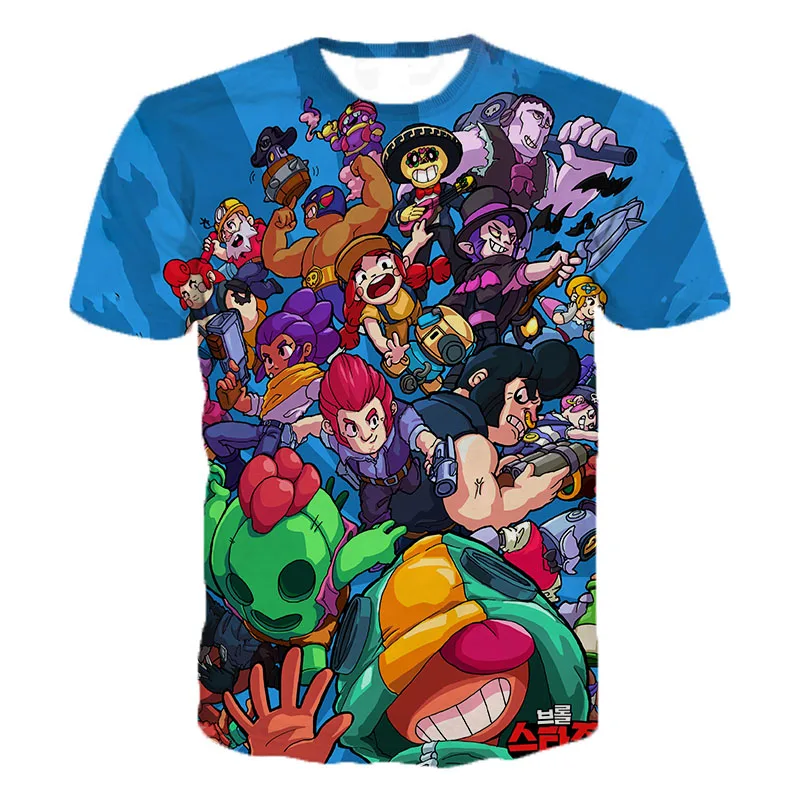 

Game Brawl Stars 3D Printed T Shirts Spring Tops Summer Tees Men Women Short Sleeve Casual Personaity T Shirts 3XS-5XL