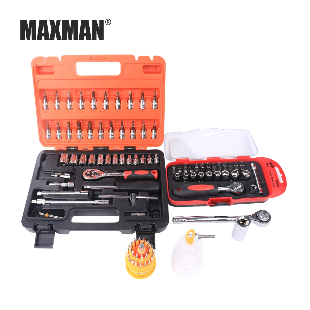 

MAXMAN HAND TOOLS Socket Ratchet Torque Wrench Extension Bar Drill Bits Automobiles Repair Tools Kit Multifunction Hand Tool Kit