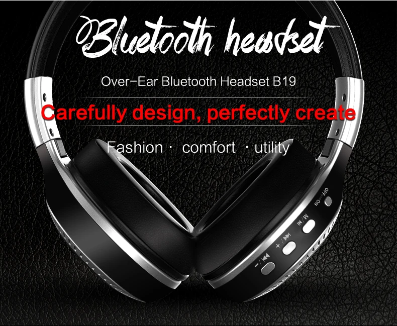 Наушники ZEALOT B19, ЖК-дисплей, Hi-Fi, бас, стерео наушники, Bluetooth, беспроводная гарнитура с микрофоном, FM радио, TF слот для карты, наушники