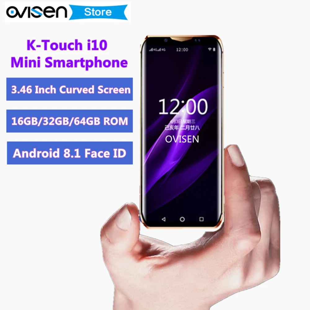 Карманный мини мобильный телефон K TOUCH i10 3 46 дюймов маленький изогнутый экран