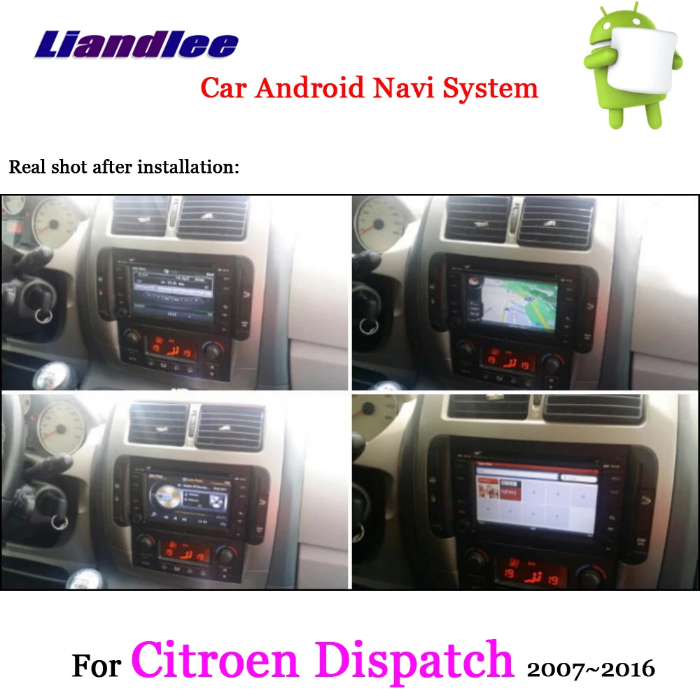 Top Liandlee Android 8 UP For Citroen Dispatch 2007~2016 Stereo Car Radio Carplay Camera Wifi CD DVD GPS Map Navi Navigation System 3