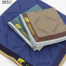 Мужской платок из хлопка /в сдержанном стиле с принтом 45 см/много видов применения