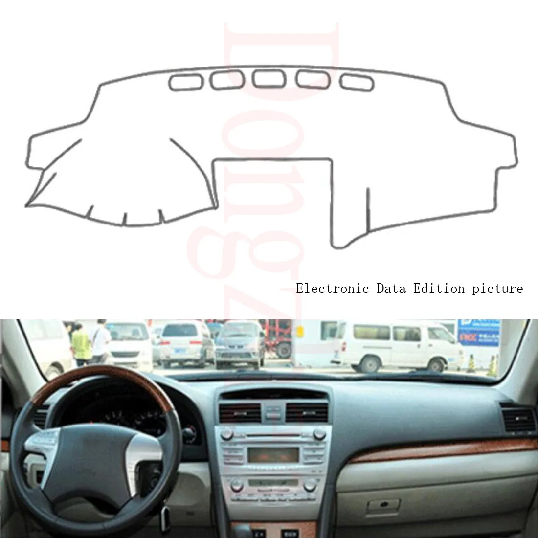 

Dongzhen Fit For Toyota Camry 6th 2006 to 2011 Car Dashboard Cover Avoid Light Pad Instrument Platform Dash Board Cover Mat