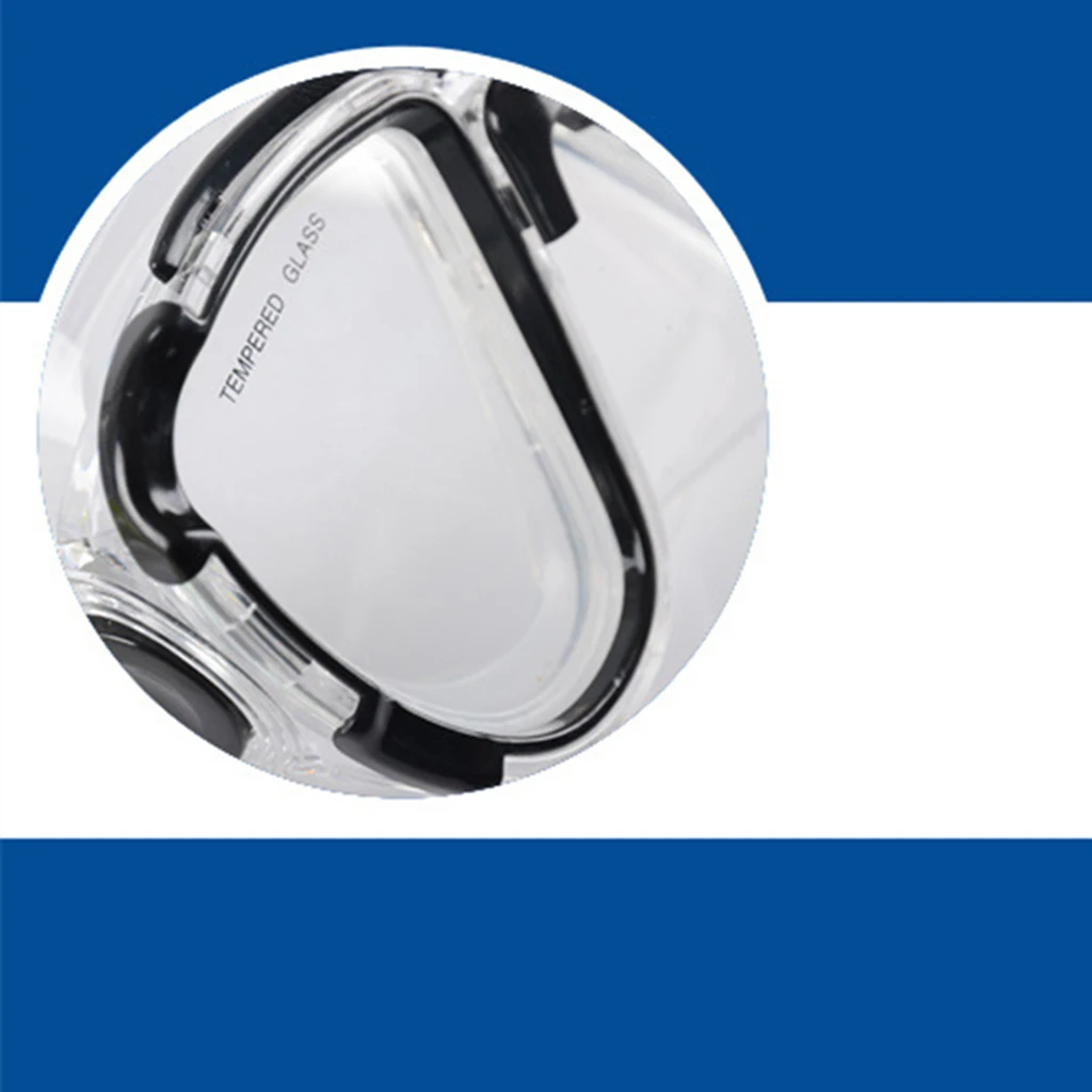 Underwater Soft Tempered Glass Anti-Fog Mask For Scuba Diving Snorkeling Freediving Swimming Diving Surfing Water Sports