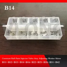 B14(3,4 мм/5,5 мм) топливный инжектор калибровки дизельный двигатель Регулировка shim Common Rail Инжектор Регулировочная Шайба 50 шт./лот