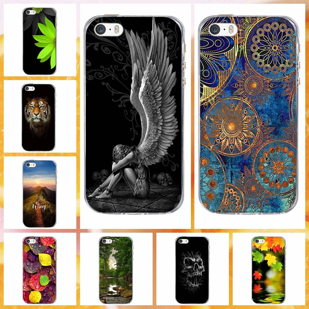 Чехол для iPhone искусственные чехлы чехол SE 5 женские сумки Coque задняя крышка