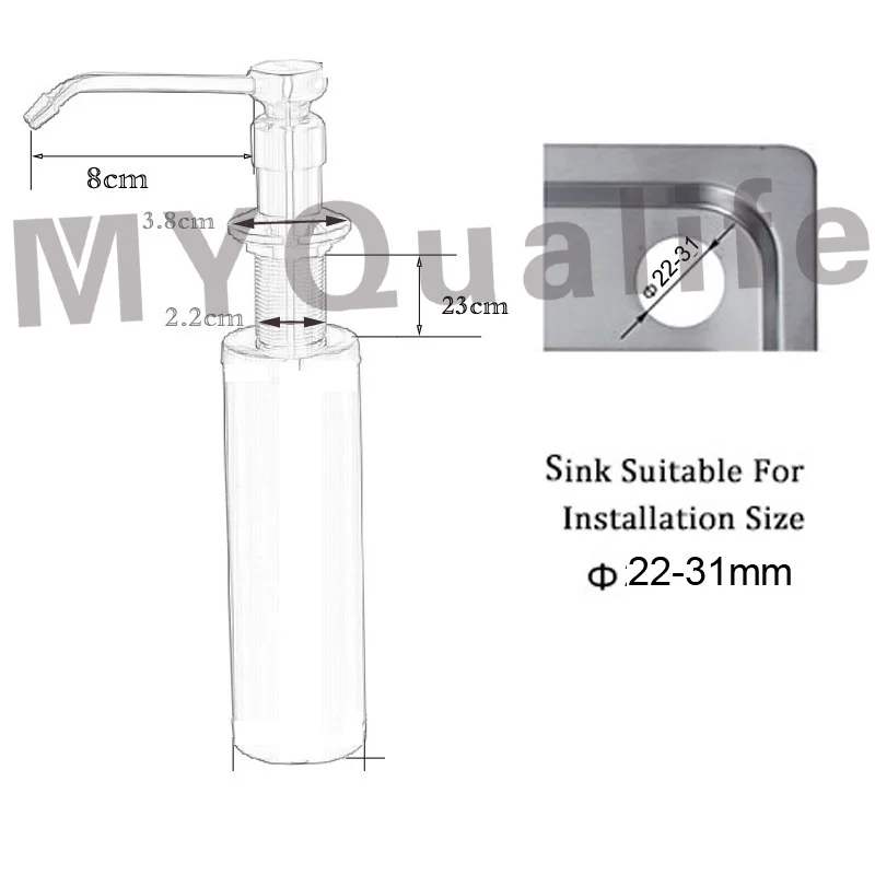 Cheaper-Stainless-Steel-Liquid-Soap-Dispenser-Brass-Kitchen-Soap-Box-Free-Shipping -  - 