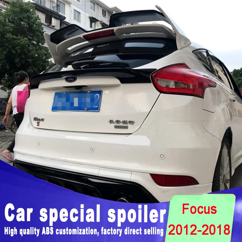 

middle spoiler for Ford focus 2012 2013 2014 2015 2016 2017 2018 year hihg quality ABS spoiler by DIY or primer color