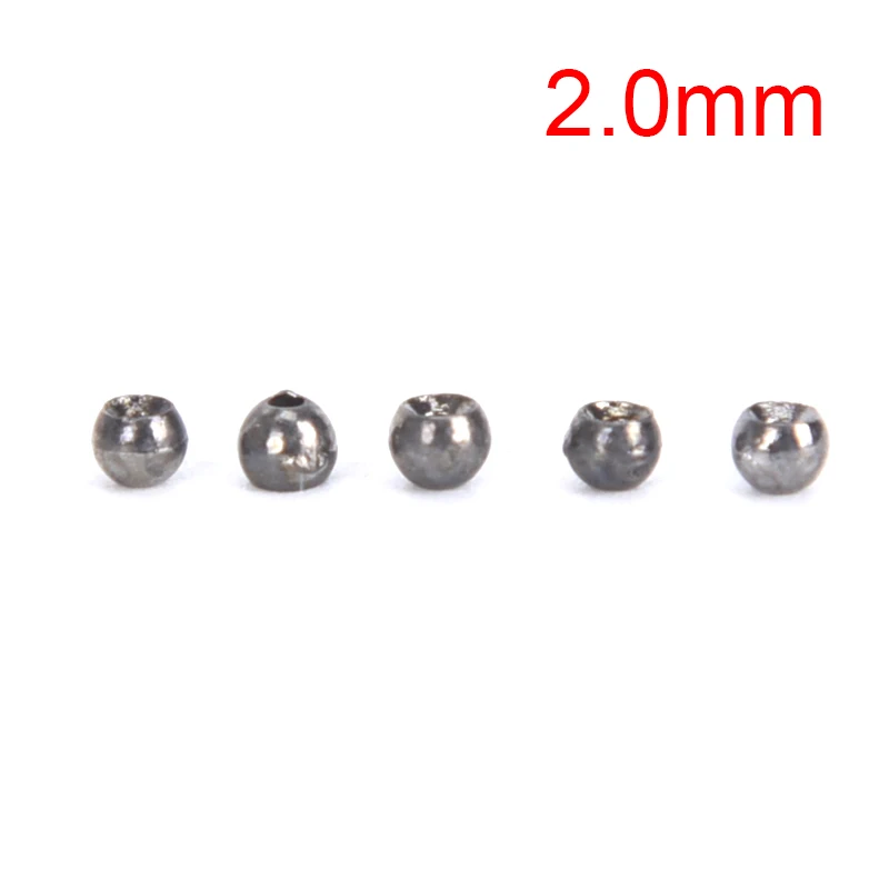 5pcs 2/2.4/2.8/3.3mm Tungsten Slotted Fly Tying Head Beads Nymph Head Ball Beads Fly Tying Materials Hot Sale Dropshipping