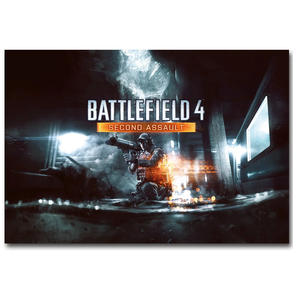 Постер из шелковой ткани battleland BF 1 4 художественных рисунка 13x20 24x36 дюймов горячие