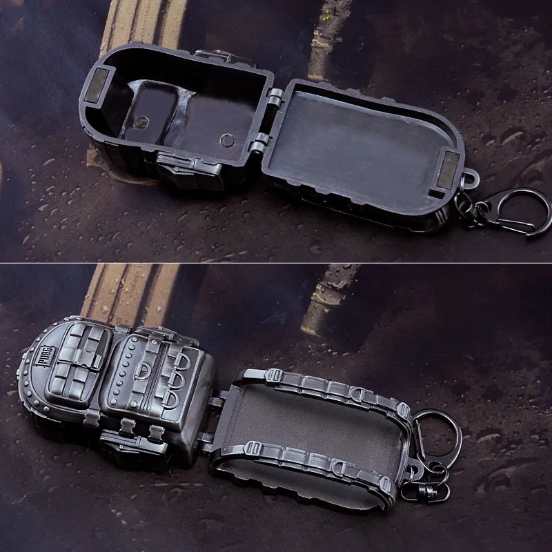  Game New Playerunknown's Battlegrounds knapsack Model PUBG Logo Keychain Pendant Cosplay accessorie
