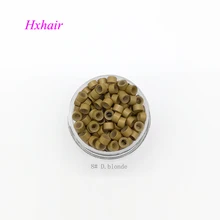 5000 шт 5,0 мм с силиконовыми микро алюминиевыми кольцами/звеньями бусин/черный D-коричневый L-коричневый D-блонд