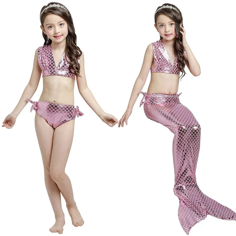 Комплект из 3 предметов; Костюм Русалки для плавания; Детский карнавальный костюм Zeemeerminstaart Cola De Sirena Cauda De Sereia