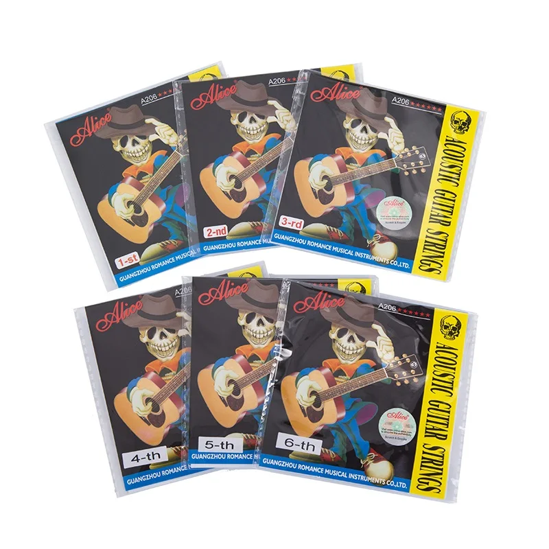 

Free shipping folk guitar 1st 2nd 3rd 4th 5th 6th single string on sale, guitar accessories, ballad guitar strings with packing