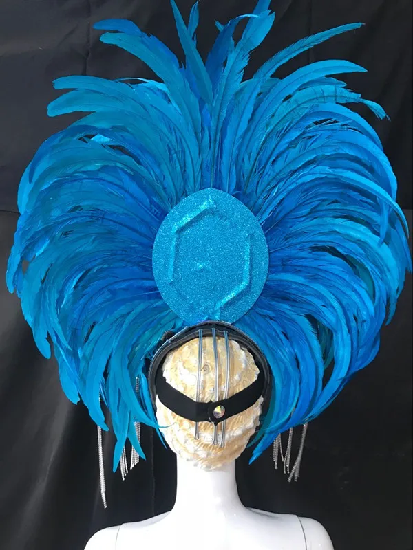 Латинские танцевальные аксессуары для самбы модные изысканные перья для шляпы деликатные танцевальные шоу аксессуары