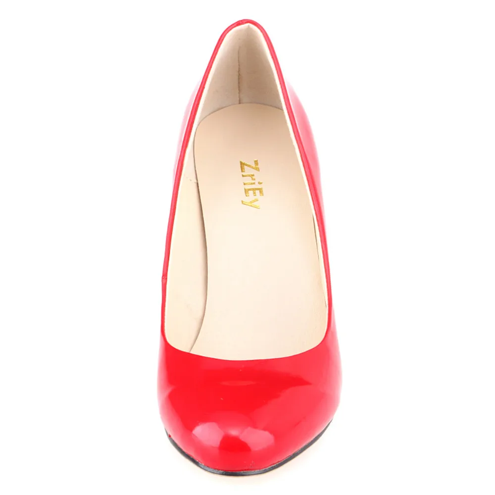 Plateforme 953 Haute Travail Pointu Verni red blue Pa De 1 Mi Mode 42 orange Taille 35 En Femmes Black purple Cour leopard Corset green Pompes Cuir rose ygreen yellow Lady white Talons Escarpins pink skyblue nude wq7HPn