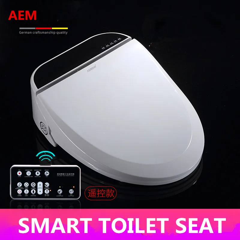 Smart Heated Toilet Seat WC Sitz Intelligent Water font b Closet b font Automatic Wash Dry